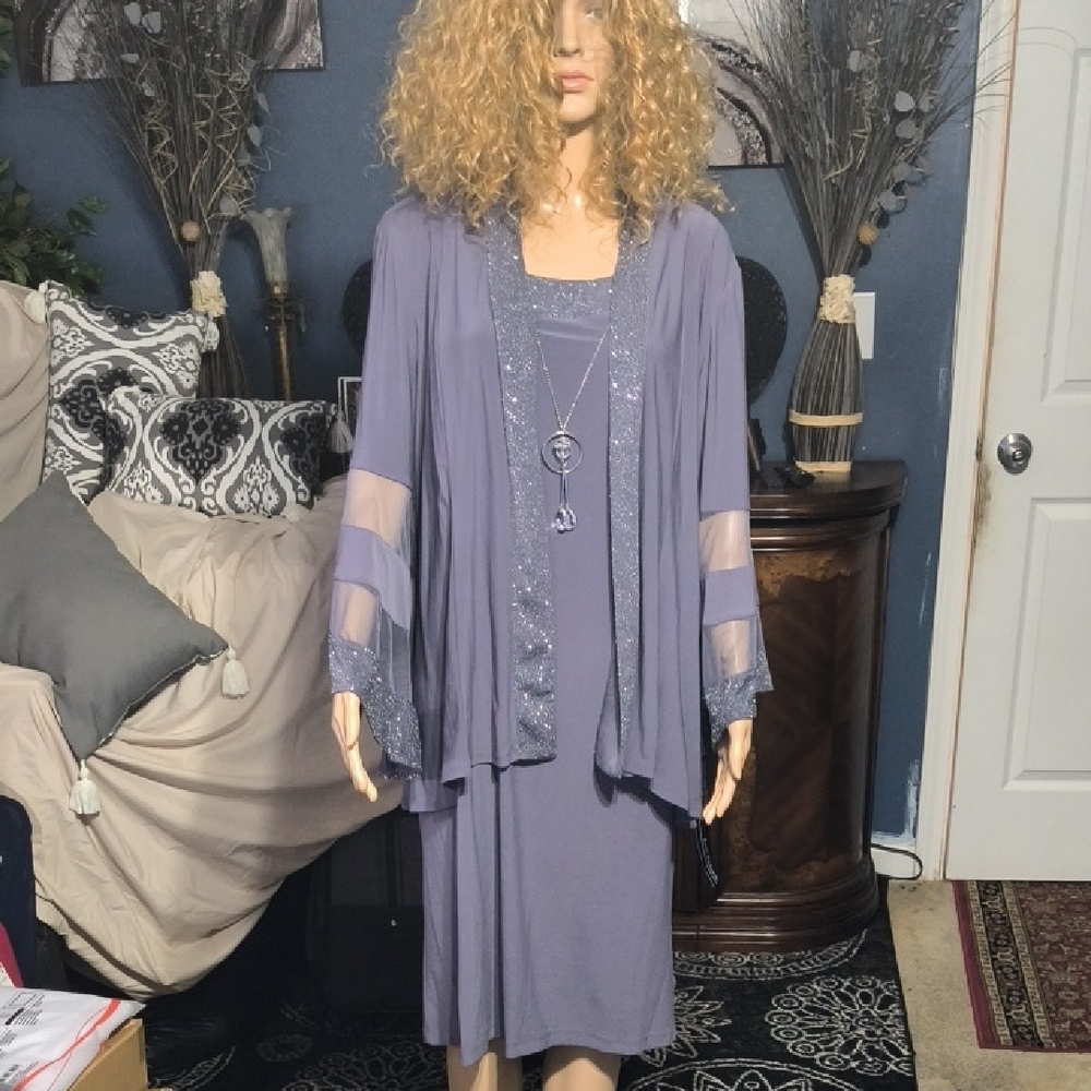 Elegant Purple Women's Dress